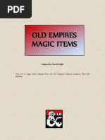 Old Empires Magic Items