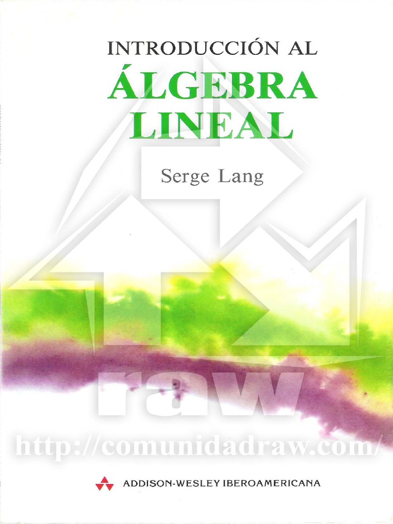 Algebra lineal serge lang pdf