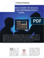 Excel Solver-An Optimization Tool
