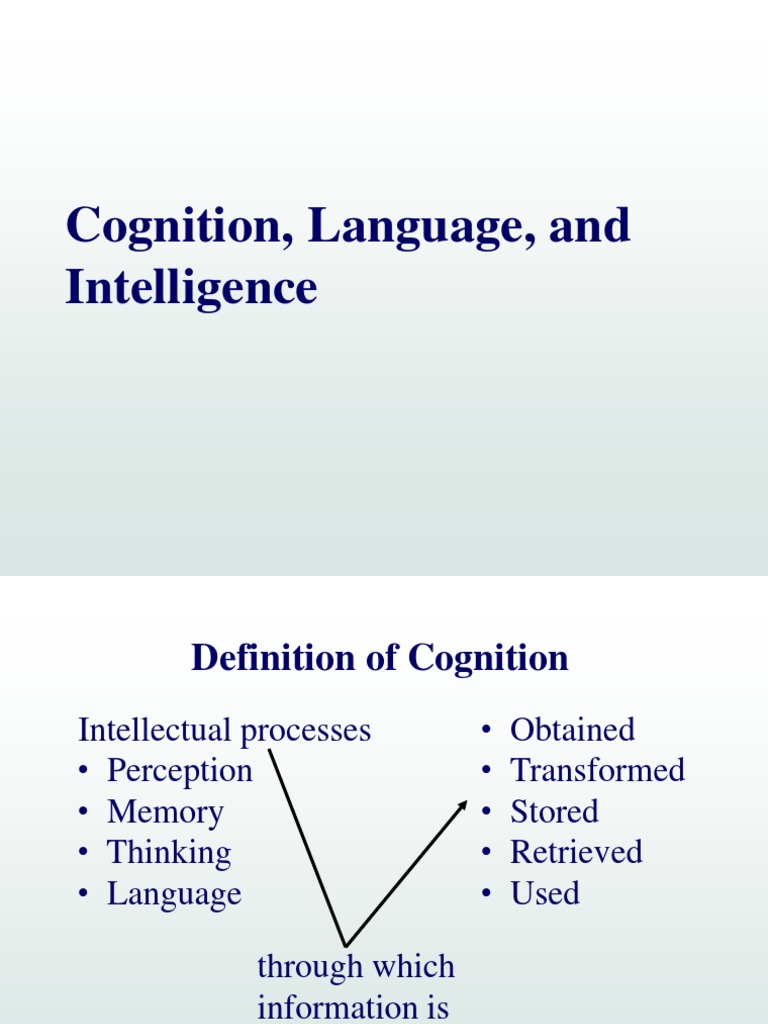 6 Cognition | PDF | Intelligence Quotient | Concept