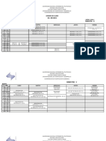 UNEXPO VRP Horarios Asignaturas Ing. Mecánica Lapso 2018-1