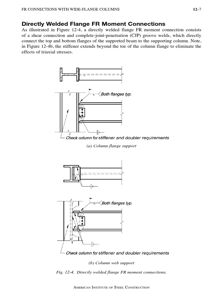 12-7 Column Web Moment Connection | PDF