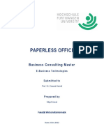Paperless Office: Business Consulting Master