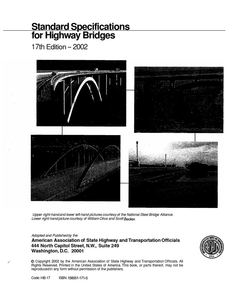 AASHTO Standard Specifications For Highway Bridges 17th Edition pdf