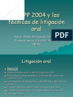 Técnicas de Litigación Oral 2004