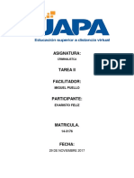 Tarea II Criminalistica Uapa