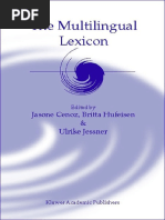 The Multilingual Lexicon