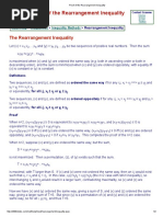 Proof of the Rearrangement Inequality