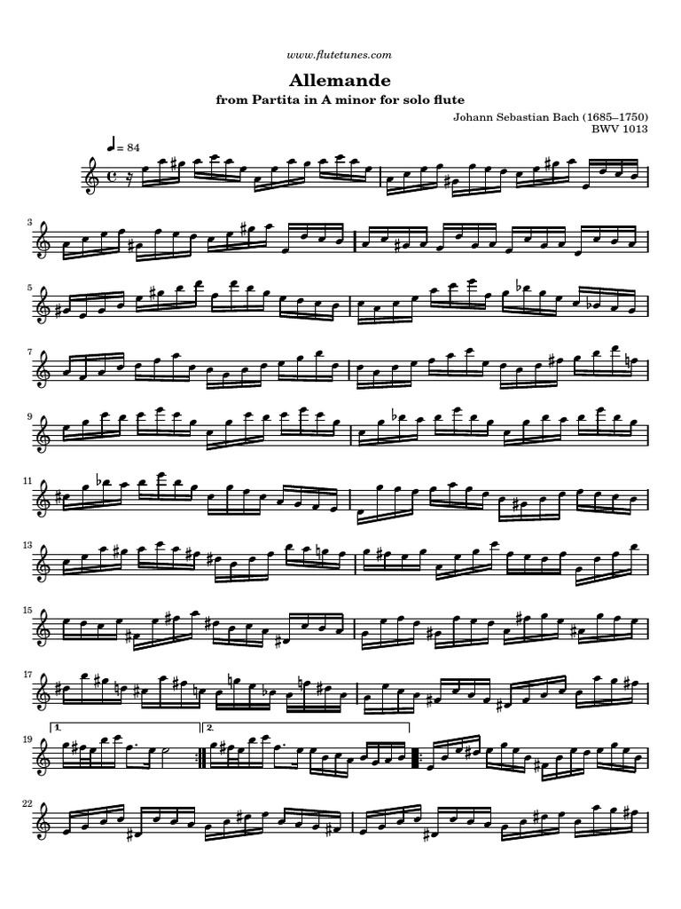 Johann Sebastian Bach Partita Bwv 997 Anciens Et Reunions