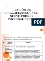 Audiencias en El Nuevo Codigo Procesal Penal