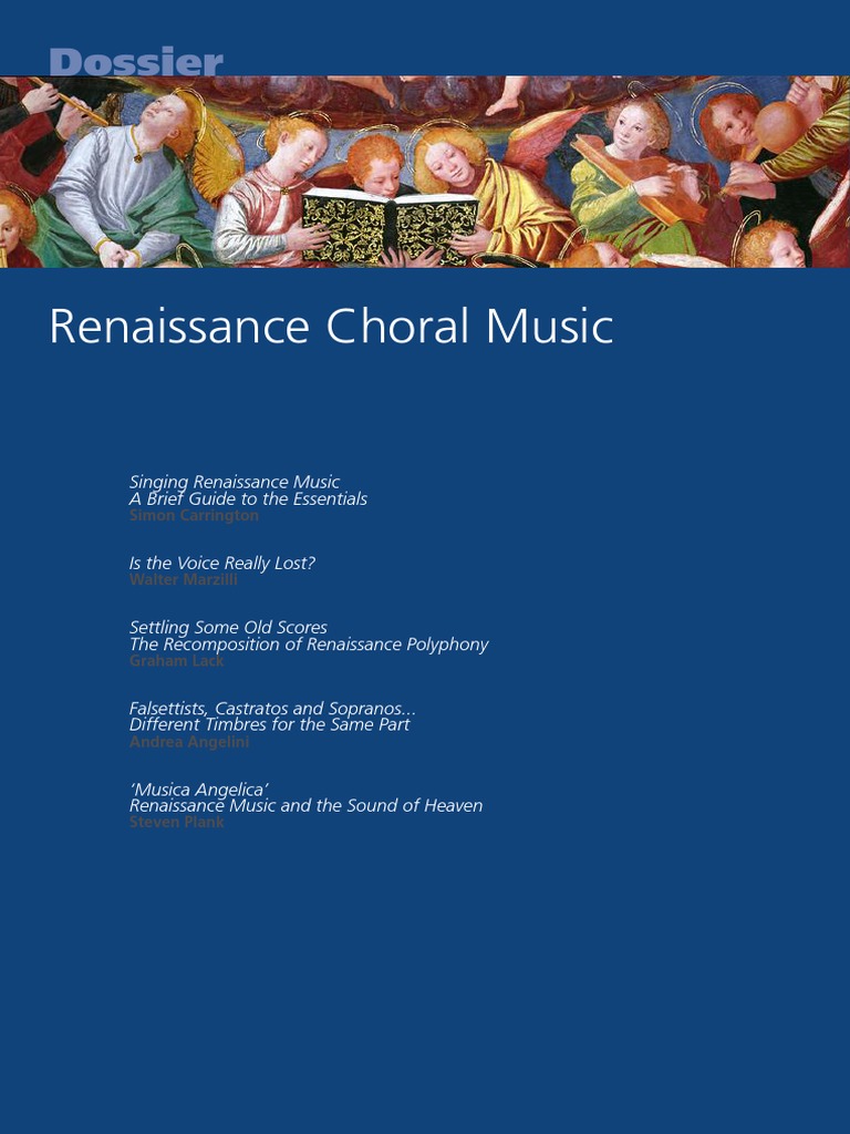 ICB 2012 1 Extract Renaissance, PDF, Singing
