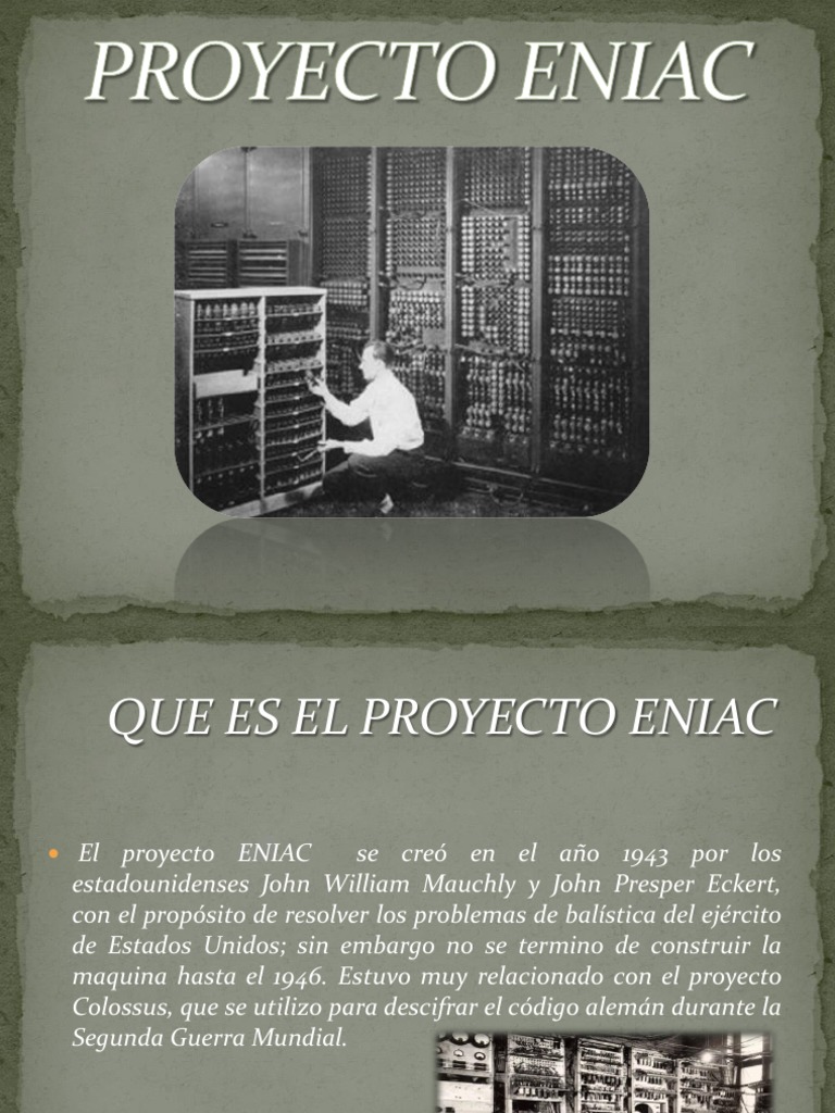 Proyecto Eniac | PDF