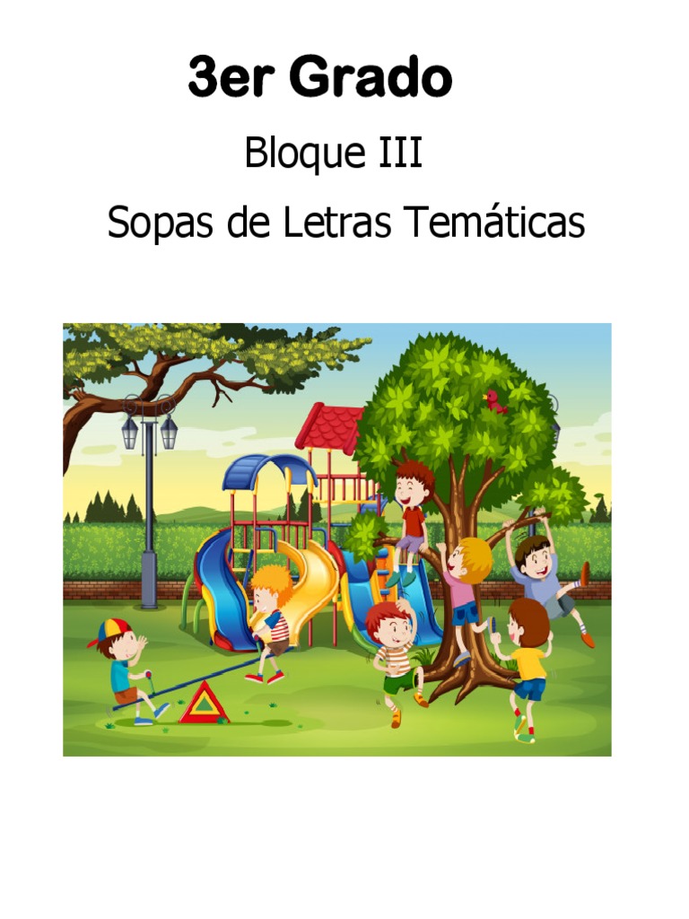 Sopa de Letras Del Bimestre 3, Pata Tercer Grado | PDF