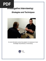PEACE Model for Investigative Interviewing | PDF | Interview | Cognition