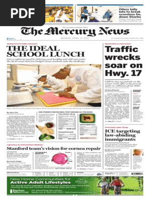Mercury News 17 04 17 School Meal Business