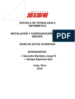 Proyecto Estudio Del SQL Server-Curso Base de Datos Avanzada SISE