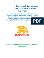 Genteng Kanmuri Surabaya, HUB: 0812 - 3969 - 3494 (TLP/WA)