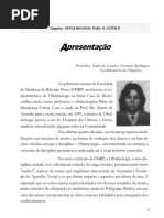 Oftalmologia Para o Clínico [Simpósio ]- Profa.dra. Maria de l. v. Rodrigues