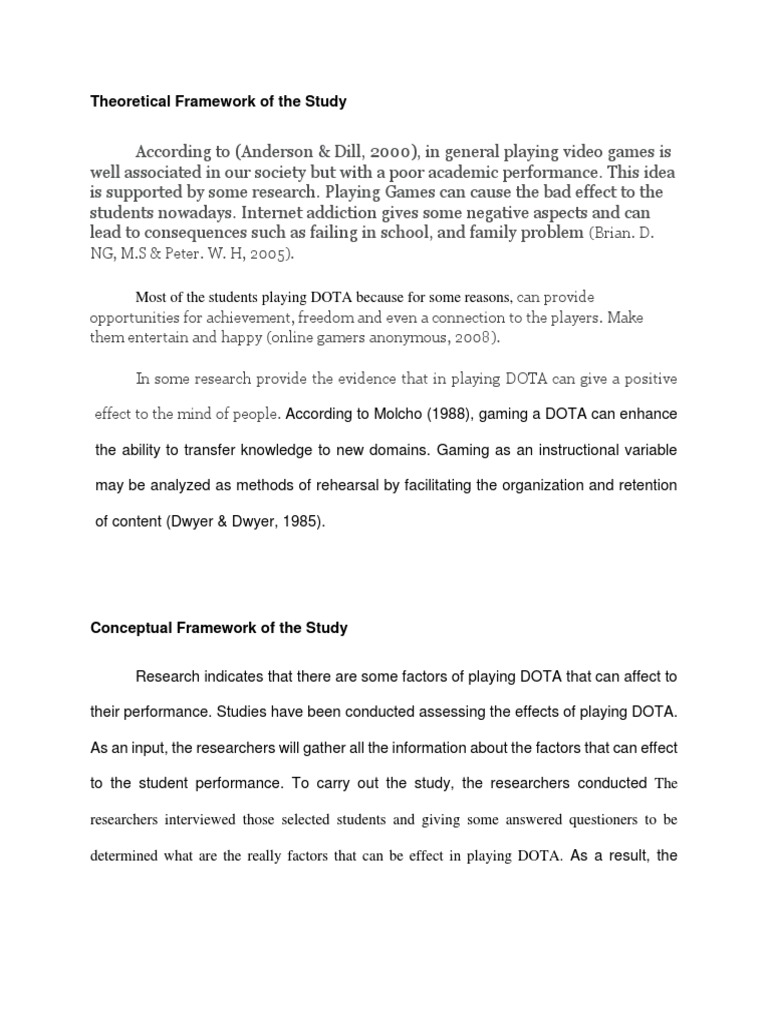 Theoretical Framework of The Study | PDF