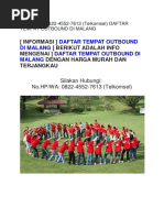 Download Daftar Tempat Outbound Di Malang by sianggreng SN369555871 doc pdf