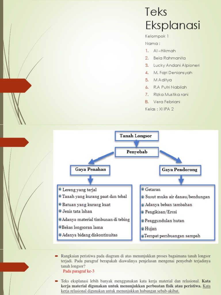 Kata Kerja Material Dan Relasional Pada Teks Erosi