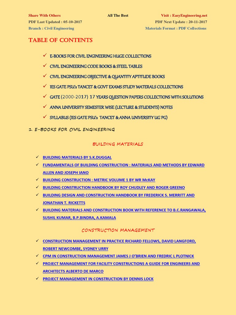 Civil Engineering Collections PDF | PDF | Water Resources 