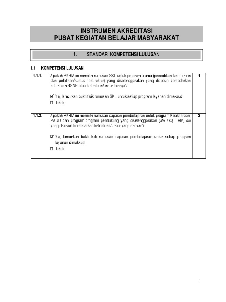 35++ Contoh bukti fisik akreditasi pkbm information