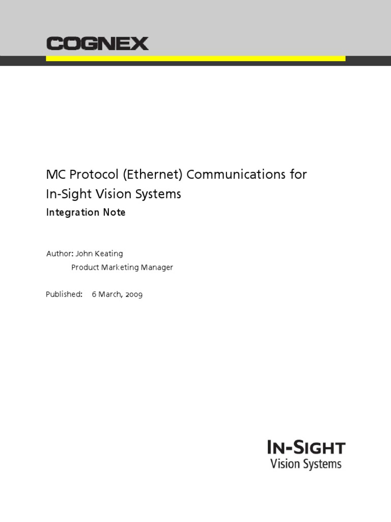 MC Protocol Communications For InSight (English) PDF Programmable