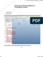 Engineering Drawing and Graphics /module 12/ Pro/Engineer Tutorial 1