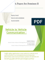 Research Paper Seminar II: V2V Communication, Non-Pneumatic Tires & More