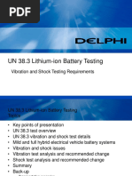 UN 38.3 Lithium-Ion Battery Testing: Vibration and Shock Testing Requirements