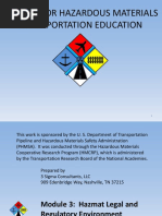 Toolkit For Hazardous Materials Transportation Education