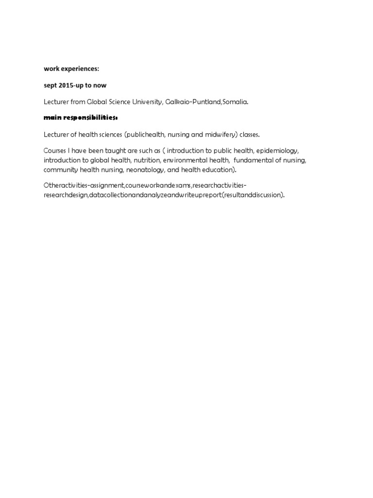 My Teaching Experience | PDF | Self-Improvement