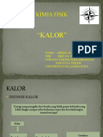 KIMIA FISIK Kalor