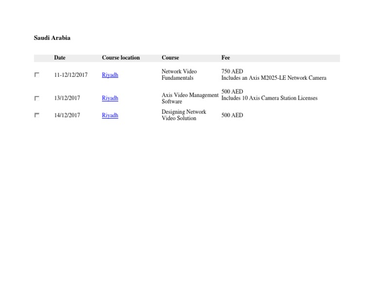 Axis Training Saudi Arabia PDF