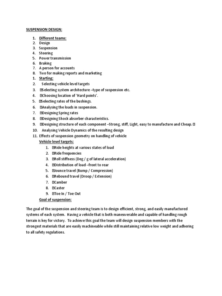 Suspension Design PDF