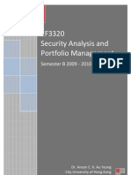 EF3320 Semester B 2009 - 2010 Course Package