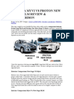 Perodua Myvi vs Proton New Saga Blm Review