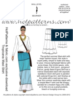 Tropicana - Maxi - Skirt Pattern PDF