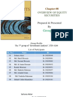 Investment Analysis - Chapter 08 - Overview of Equity Securities