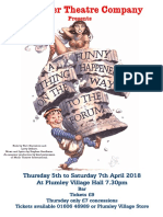 Presents: Thursday 5th To Saturday 7th April 2018 at Plumley Village Hall 7.30pm
