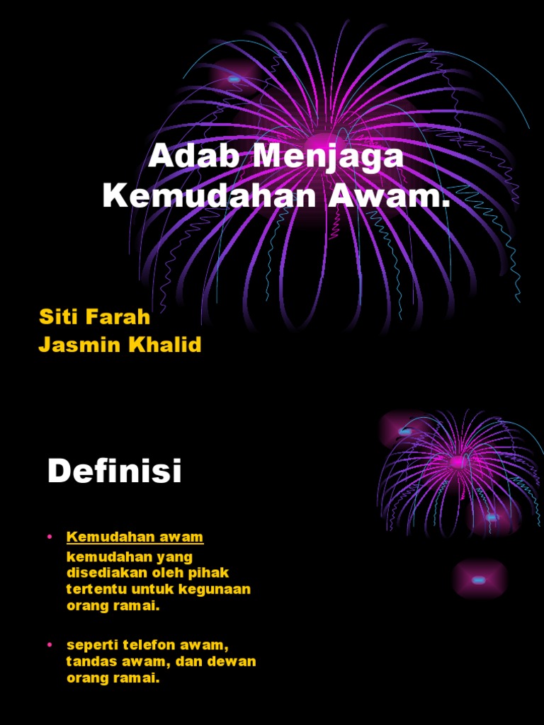 Adab Menjaga Kemudahan Awam | PDF