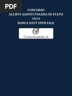 Concorso Allievi Agenti Polizia Di Stato 2014 Quiz Banca Dati