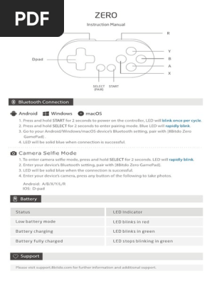 8bitdo Zero Manual 4 Pdf Pdf