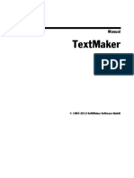 Textmaker: Manual