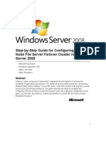 Step-By-Step Guide for Configuring a Two-Node File Server Failover Cluster in Windows Server 2008