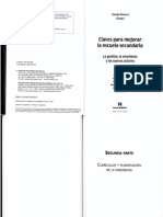 Feldman, Daniel (2009) “La Innovación Escolar en El Curriculum de La Escuela Secundaria” en Romero Clauda (Comp.) Claves Para Mejorar La Escuela Secundaria. La Gestión, La Enseñanza y Los Nuevos Actores, Bs