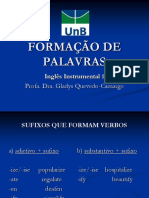 Tópico 3 - Formação de Palavras - Verbos e Advérbios