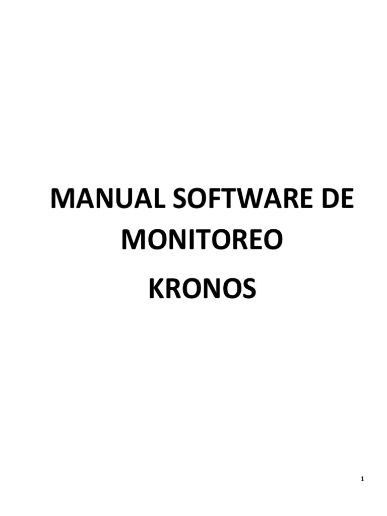 Manual de Software Kronos | PDF | Kernel (sistema operativo) | paquete ...