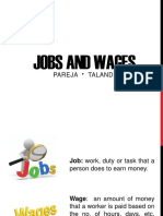 Jobs and Wages: Pareja Talandron